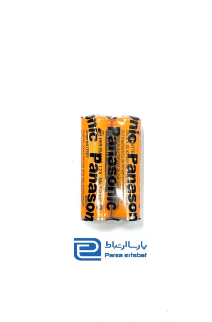 باتری نیم قلمی قابل شارژ پاناسونیک مدل 550mhA